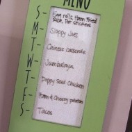 Dry Erase Menu