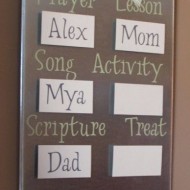 Magnetic Family Home Evening Board