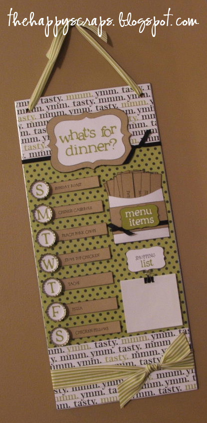 What’s for Dinner? – Magnetic Menu Board