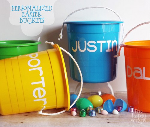 personalized easter buckets