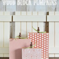 Simple Shutter Hack & Wood Block Pumpkins