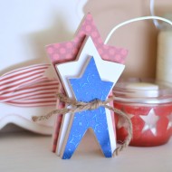 Red, White, & Blue Stacking Stars