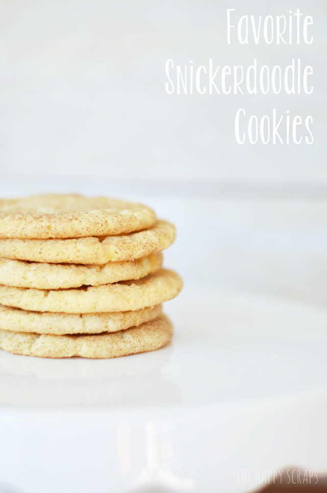 The softest, chewiest, yummiest Favorite Snickerdoodle Cookies you'll ever have!