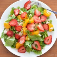 Mandarin Orange & Strawberry Chicken Salad