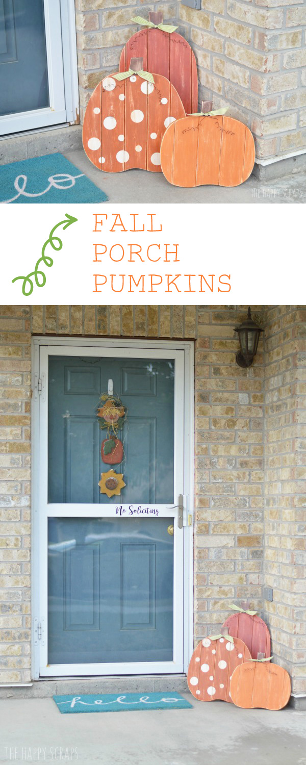 Pumpkins are the perfect decor for any front porch for the entire fall season. Check out this tutorial for finishing these Fall Porch Pumpkins. 