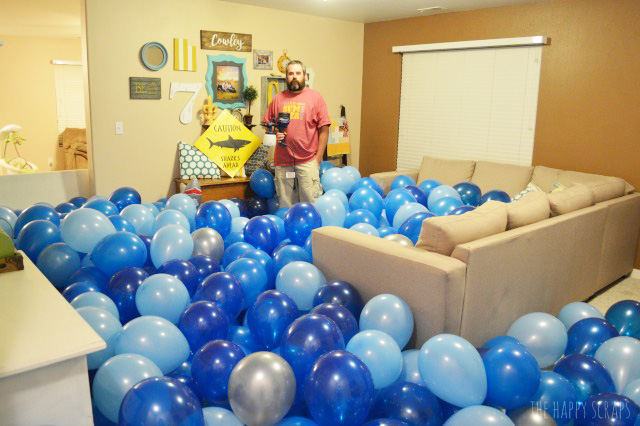 You won't believe how easy it is to create a Balloon Filled Shark Tank for a birthday party. It will create hours of fun as well!