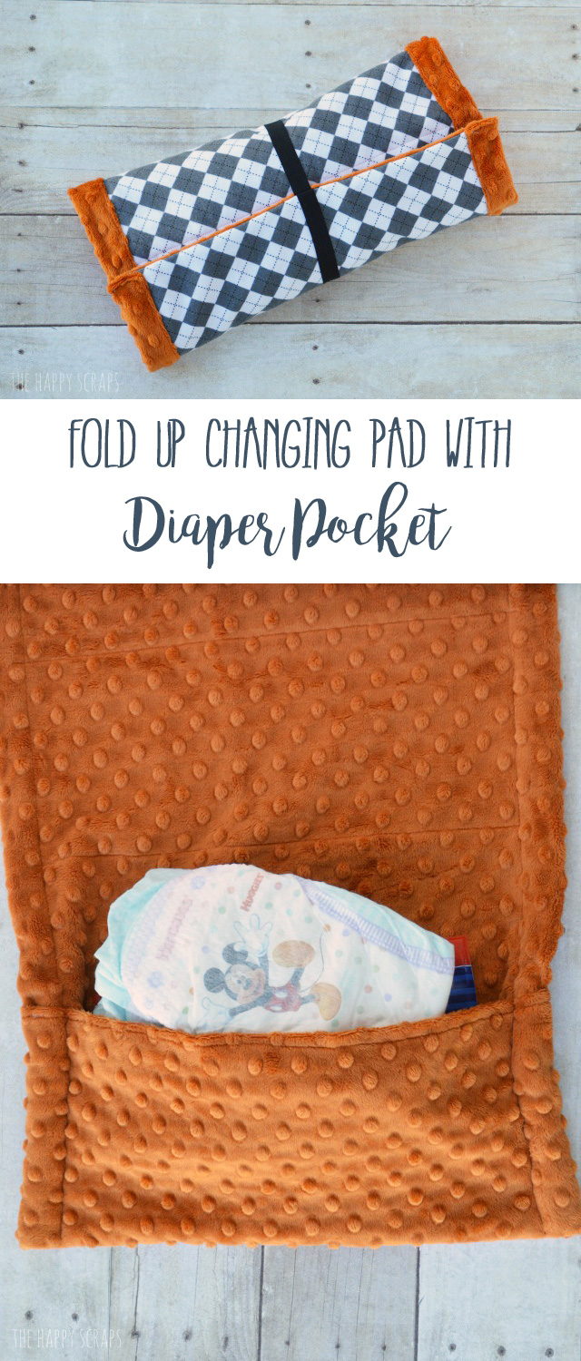 Create a Fold Up Changing Pad to make sure you are always prepared to change your baby's diaper + keep it stocked with Huggies Little Movers Plus diapers.