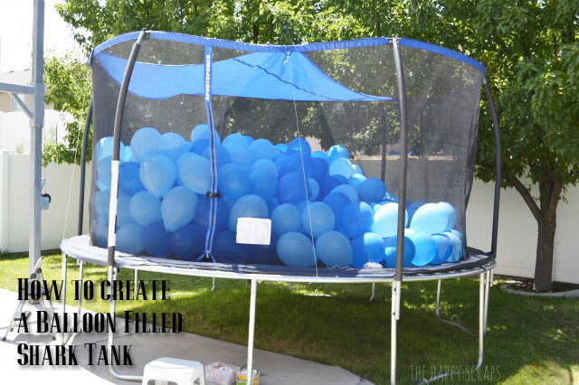 You won't believe how easy it is to create a Balloon Filled Shark Tank for a birthday party. It will create hours of fun as well!