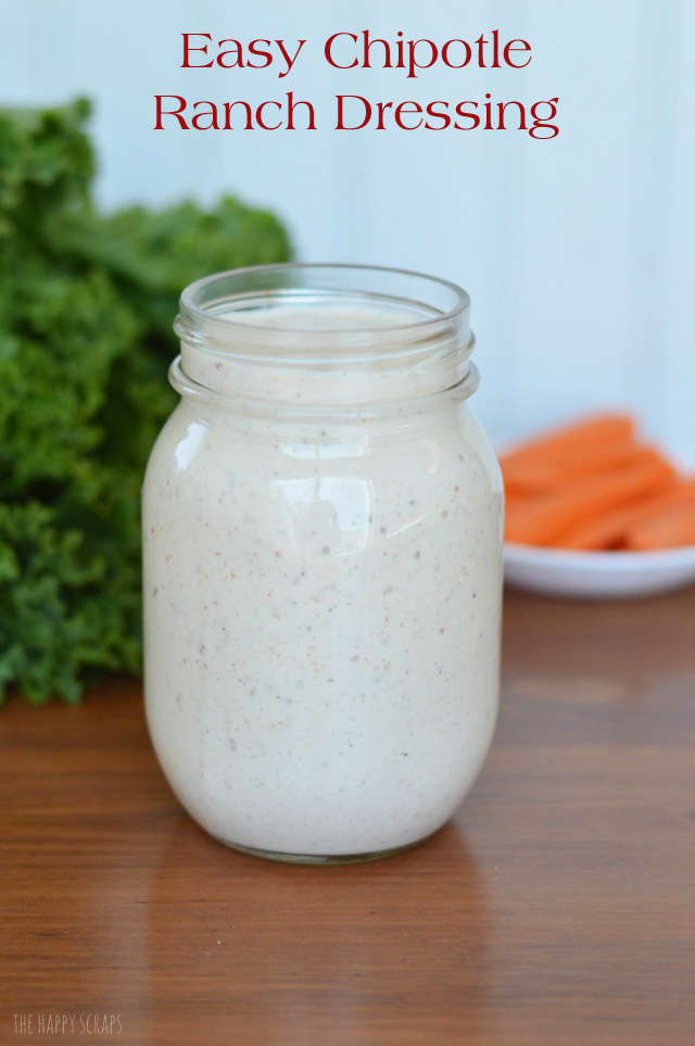 If ranch dressing is a staple at your house, then you've got to try this recipe for Easy Chipotle Ranch Dressing. It's easy to make and delicious!