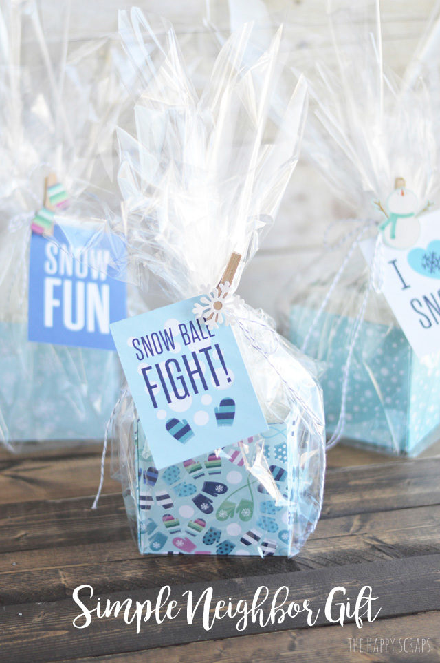 Looking for a cute and fun Neighbor Gift? Make some of these Simple Snowball Neighbor Gifts to hand out to your friends & neighbors. 