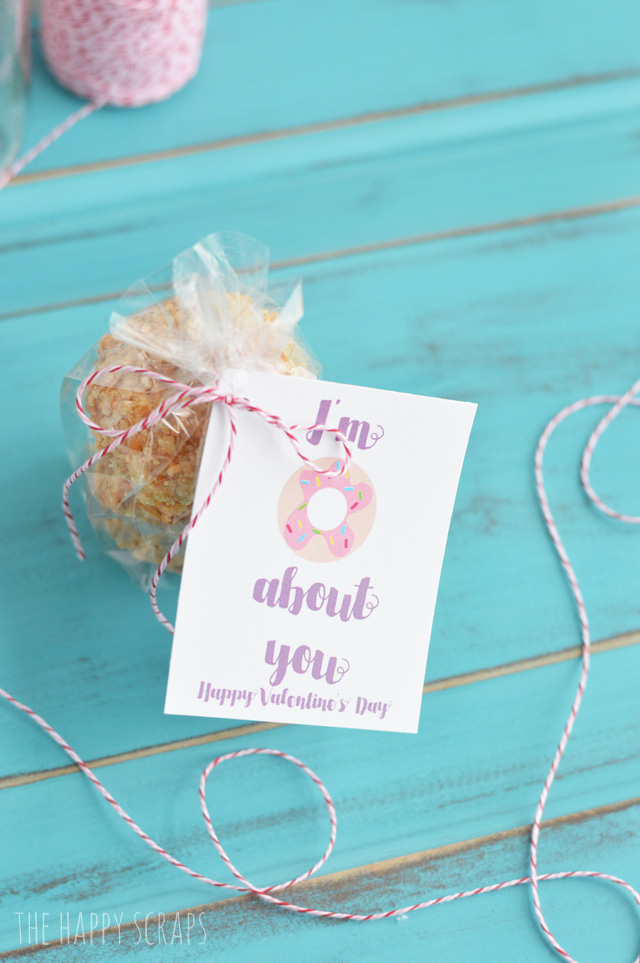 Play on words gifts are so fun! Grab some donuts and this "I'm Donuts About You, Valentine" printable and put together some cute + simple valentine gifts!