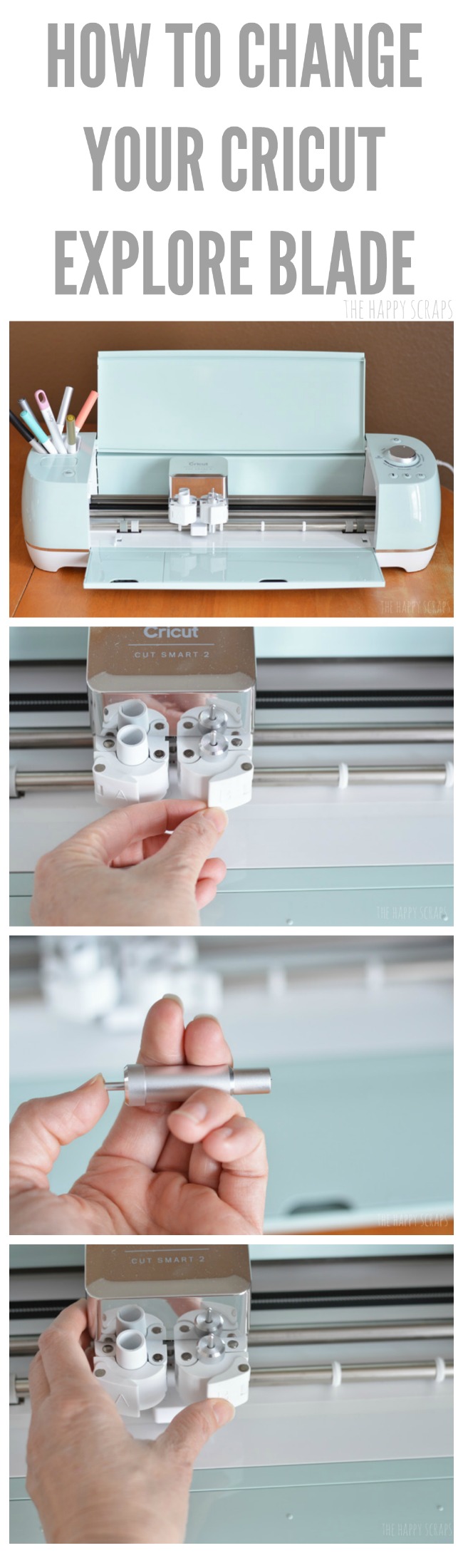 Have you ever wondered How To Change Your Cricut Explore Blade? I'm showing you just how easy it is. I've got the tutorial on the blog. 