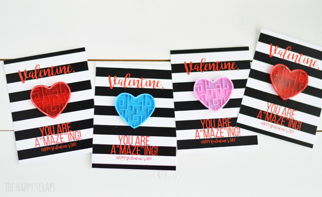 Need a quick + fun classroom valentine? Let your kids hand out these fun Valentine, you are a"maze"ing cards for their valentine's this year. 