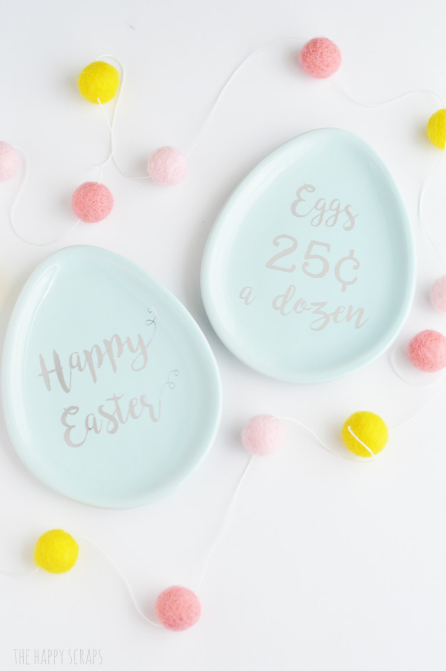 Creating these Egg Shaped Candy Dishes is easy using your Cricut Explore Air 2. I've got all the details + the cut file for you on the blog. 