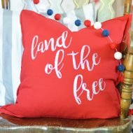 Land of the Free 4th of July Pillow