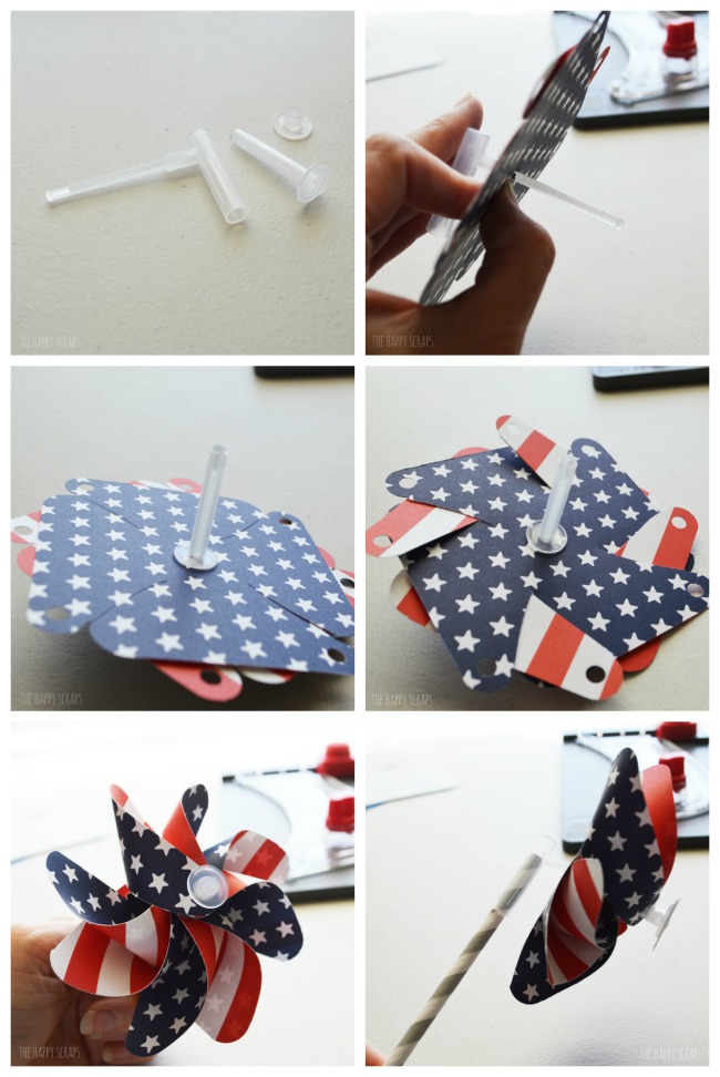 This Red, White & Blue Paper Pinwheel Decor is simple to put together, and makes for cute decor for Independence Day. Make one today! 