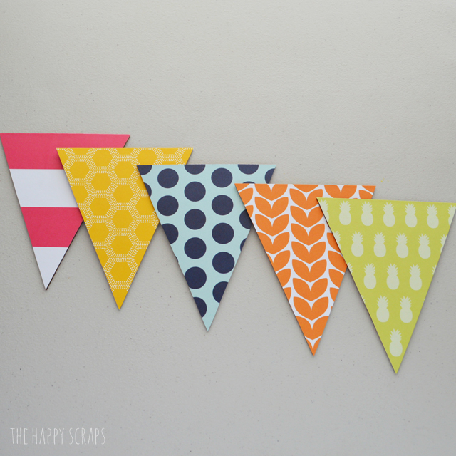 Creating this Colorful Hello Banner is simple to do and it's the perfect addition to any other summer decor with its bright colors! 