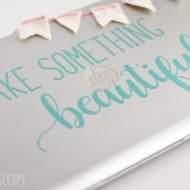 Weeding Adhesive Foil with the Cricut BrightPad + Giveaway