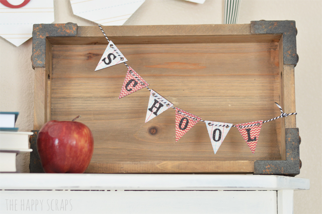 Back to School Decorating doesn't have to be expensive or difficult. You can find many items in your home + create some simple banners. 