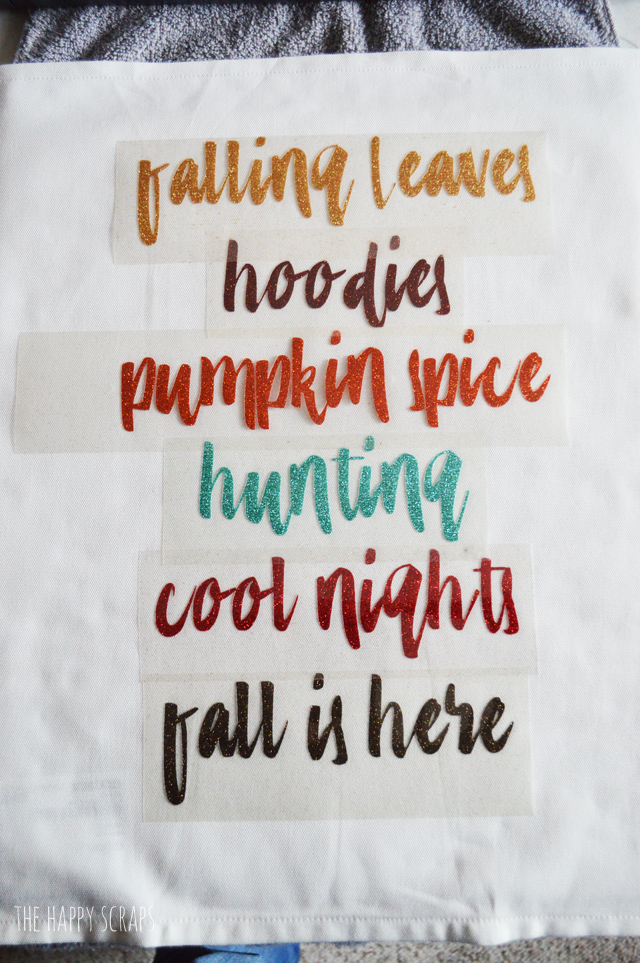 Pillows are a simple way to decorate! This Fall is Here - Fall Pillow is fun and easy to put together and is the perfect addition to your home decor. The Cricut EasyPress makes adhereing iron-on vinyl a breeze!
