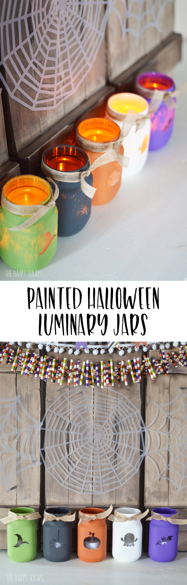 Stop by and check out these fun Painted Halloween Luminary Jars. I've got the tutorial on the blog + see what one of my must haves is for my craft room. 