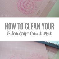 How to Clean Your FabricGrip Cricut Mat