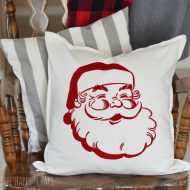 Vintage Santa Claus Christmas Pillow