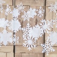Crepe Paper Hanging Snowflakes with the Cricut Maker