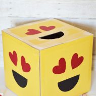 Heart Eyes Emoji Valentine Box