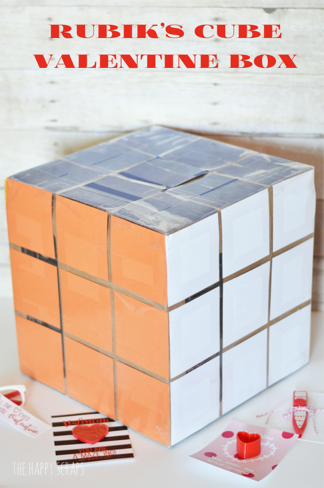 Putting together a Valentine box for your child to take to school doesn't have to be complicated. I'm sharing how easy this Rubik's Cube Valentine Box was to make over on the blog. 