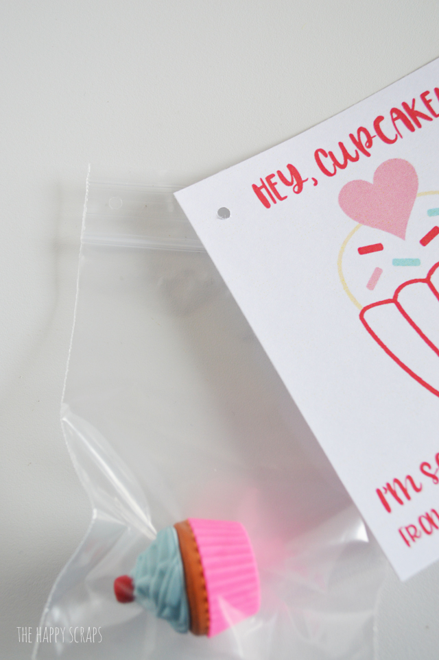 This cute Hey, Cupcake Classroom Valentine is so quick and easy to put together. You'll have an entire classes worth put together in no time! 