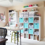 Cute & Functional Craft Room on a Budget