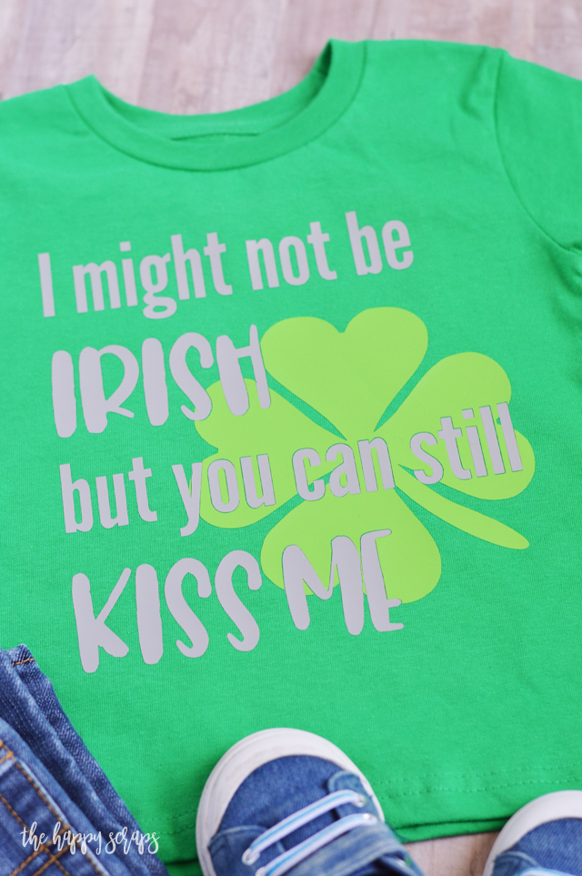 A fun shirt for any holiday is always a good idea, right? This Toddler St. Patrick's Day Shirt is the perfect thing for a cute little one to wear. 
