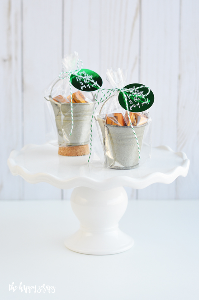 This Pot of Gold St. Patrick's Day Gift is the perfect little shiny thing to give your neighbors and friends for St. Patrick's Day! They'll love it! 