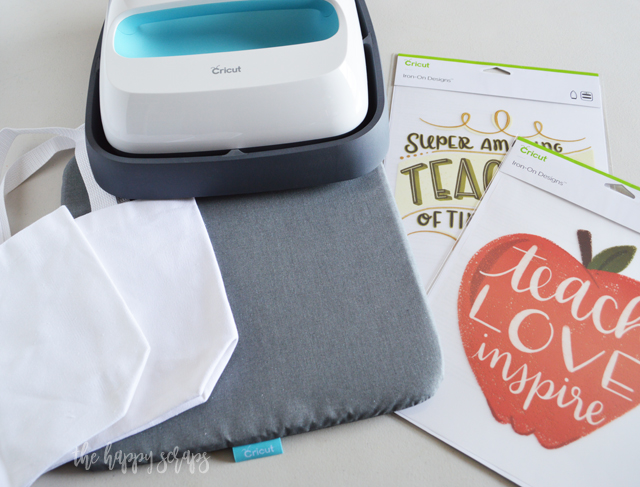 This Teacher Appreciation Gift Bag with Cricut Iron-on Designs is the perfect gift for all those school teachers! Fill it up with some fun supplies and their favorite treats. They will love what's inside, but they'll love the cute bag even more!!