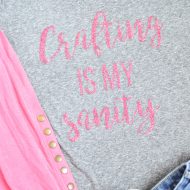 Crafting is my Sanity Glitter Tee