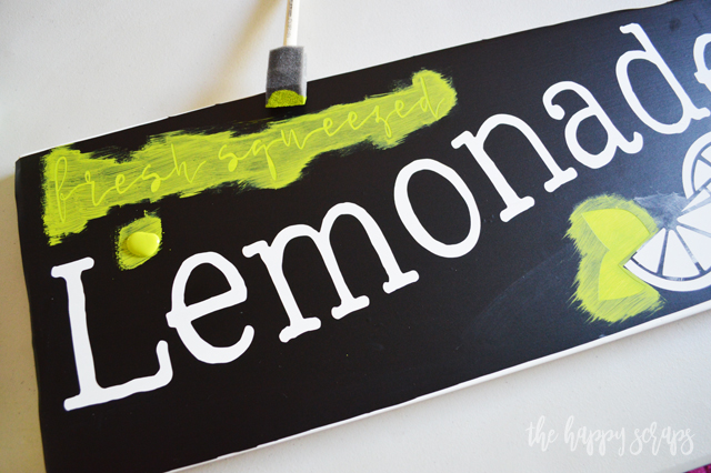 Creating this Fresh Squeezed Lemonade DIY Summer Sign is easy with this tutorial + it will brighten your home for summer time. 