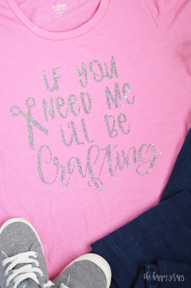 If you're a crafter then you need this If You Need Me, I'll Be Crafting Glitter Tee. Stop by the blog to see just how easy this is to make! 