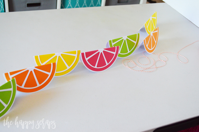 Everyone needs this Colorful Summer Citrus Banner! It's perfect for decorating for summer or you could use if for a fun summer party!