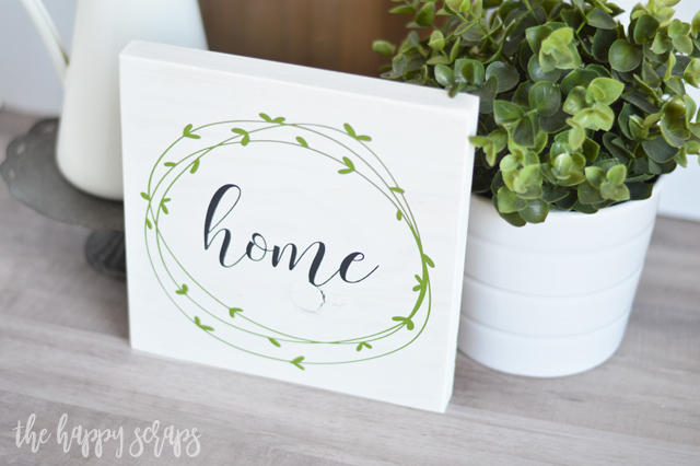 This Simple Painted Farmhouse Sign is the perfect addition to any shelf or gallery wall in your home. Get the tutorial on the blog. 