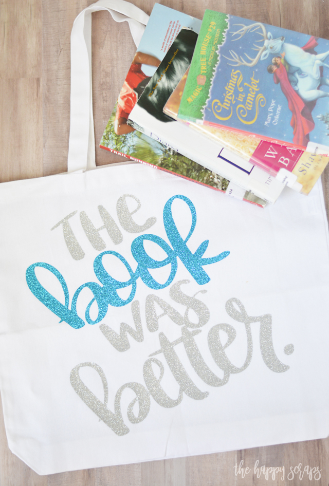 Book lovers would agree that The Book Was Better, right? It's the perfect saying for a library tote! Tutorial for creating your own tote is on the blog. 