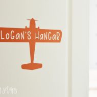 Airplane Decal for Toddler Bedroom Door