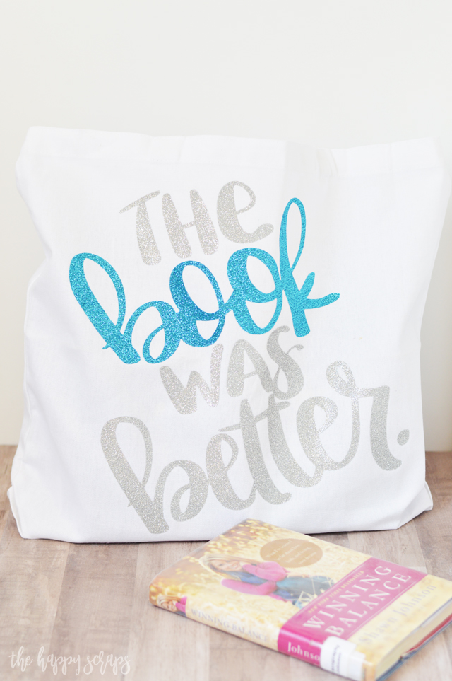 Book lovers would agree that The Book Was Better, right? It's the perfect saying for a library tote! Tutorial for creating your own tote is on the blog. 