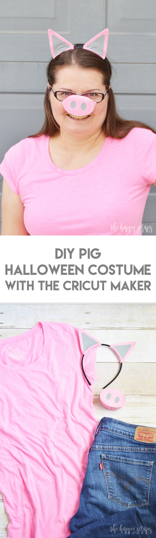 Create these DIY Farmer and Animal Halloween Costumes with the Cricut Maker along with this tutorial that I'm sharing! They are no-sew and fun to make! 
