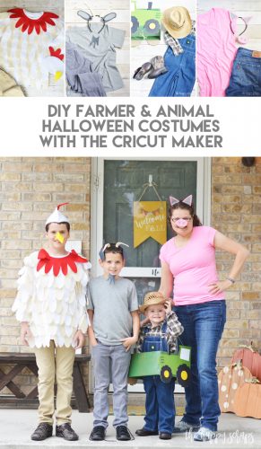DIY Farmer and Animal Halloween Costumes with the Cricut Maker - The ...