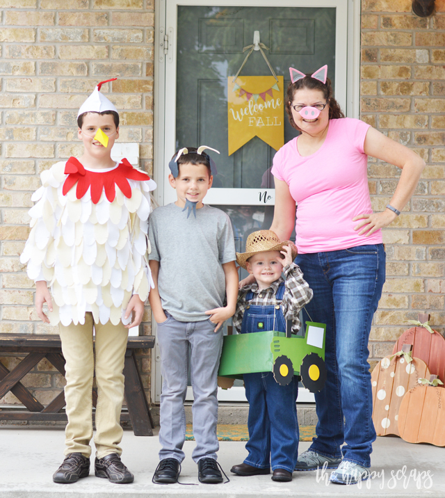 DIY Farmer and Animal Halloween Costumes with the Cricut Maker - The Happy  Scraps