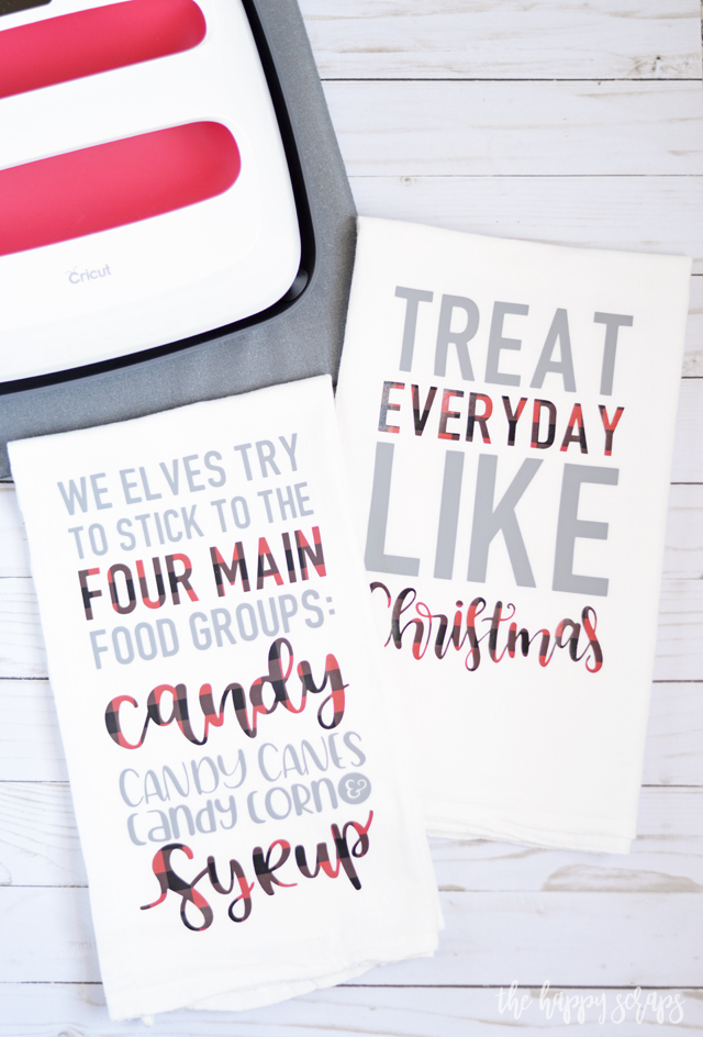 If you love the movie Elf, then you need to make some of these Elf Inspired Christmas Hand Towels. They'll look great in your kitchen + would be a great gift!