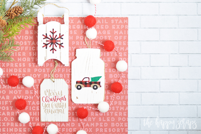 These DIY Buffalo Check Christmas Ornaments are so easy to create and will be the perfect addition to your Christmas tree! Tutorial at The Happy Scraps.