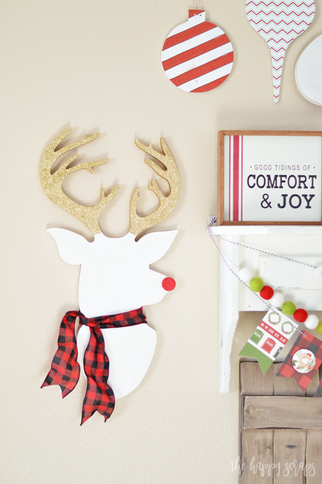 Because everyone needs a fun Rudolph in their home for the holidays, today I'm sharing this DIY Rudolph Christmas Decor. Stop by and check it out!