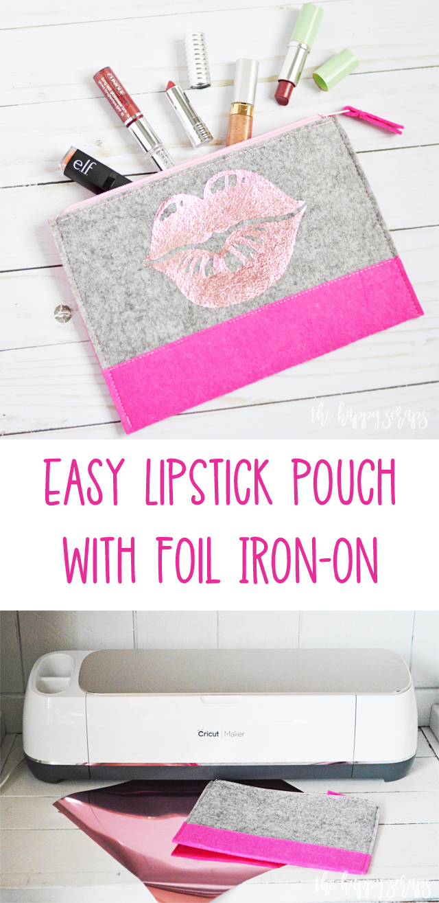 This Easy Lipstick Pouch is a quick project and perfect for keeping your lipstick and gloss in. Get the details for it on the blog. 